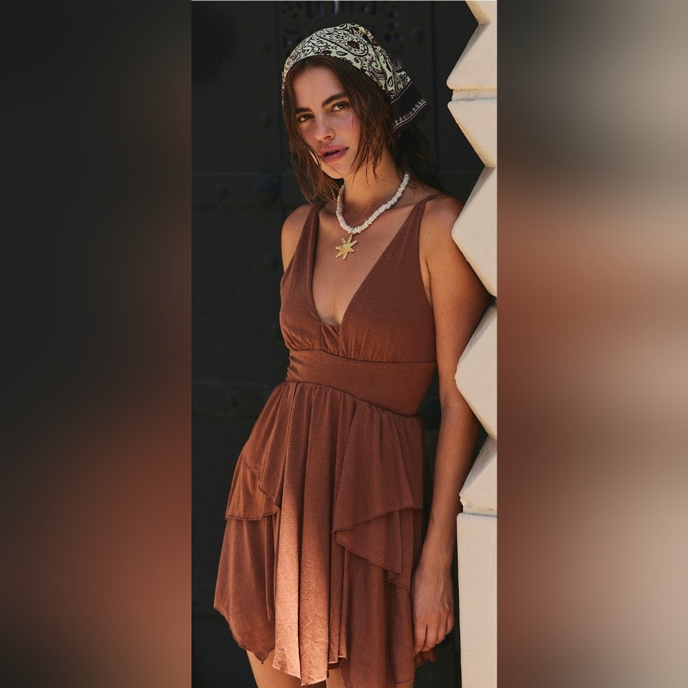 Free People Star Gaze Fairy Boho Mini Dress